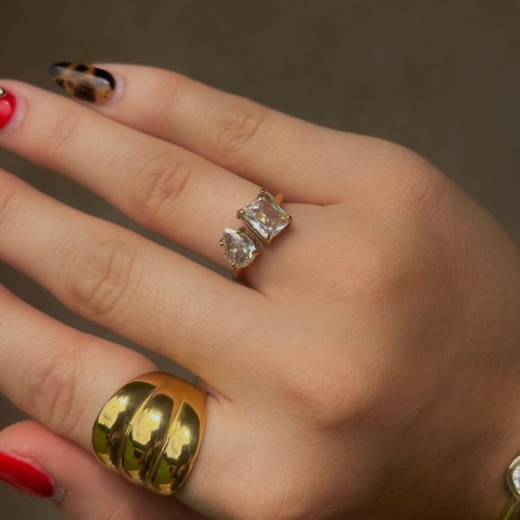 Water Resistant Adjustable Diamond Ring - Picture 2 of 5